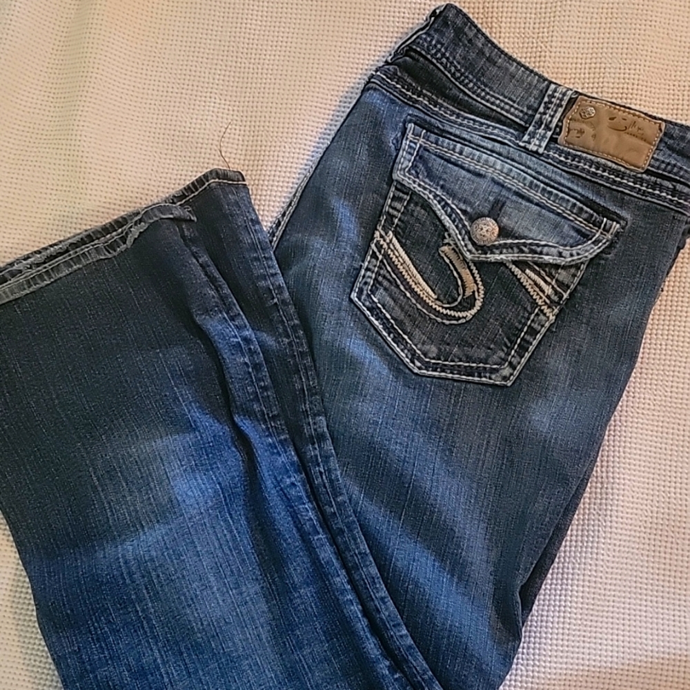 Silver suki surplus boot cut jeans sz 22